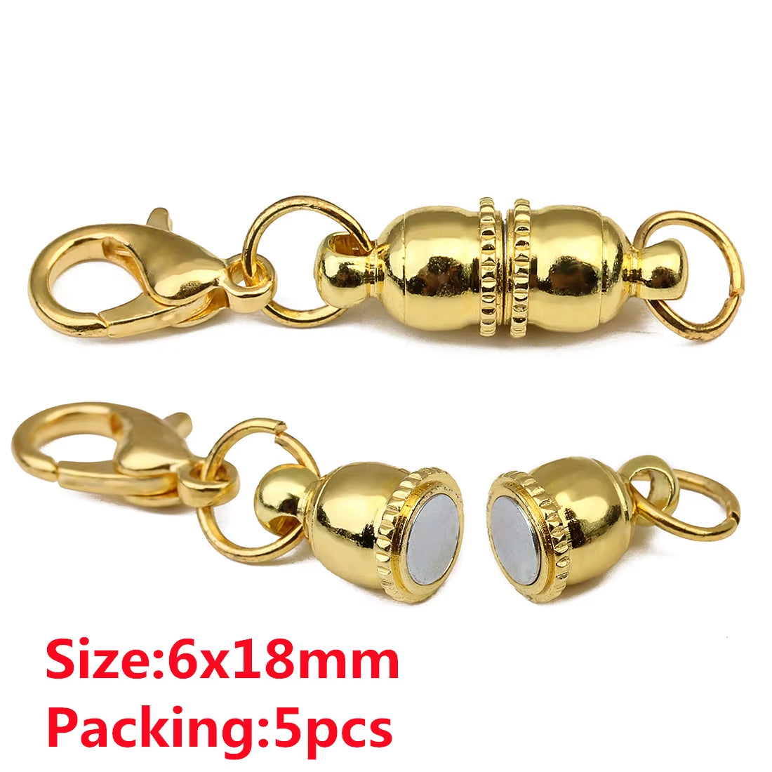 Louleur Magnetic Clasps for Jewelry Making DIY Bracelet Necklace Magnet Clasp Connector Buckle Fasteners Accessories Wholesale