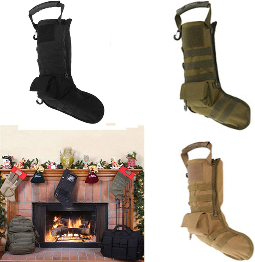 Tactical Christmas Stocking Backpacks Decoration Ruck-Up Hanging Hunting Storage Molle Pouch Bag Accessories