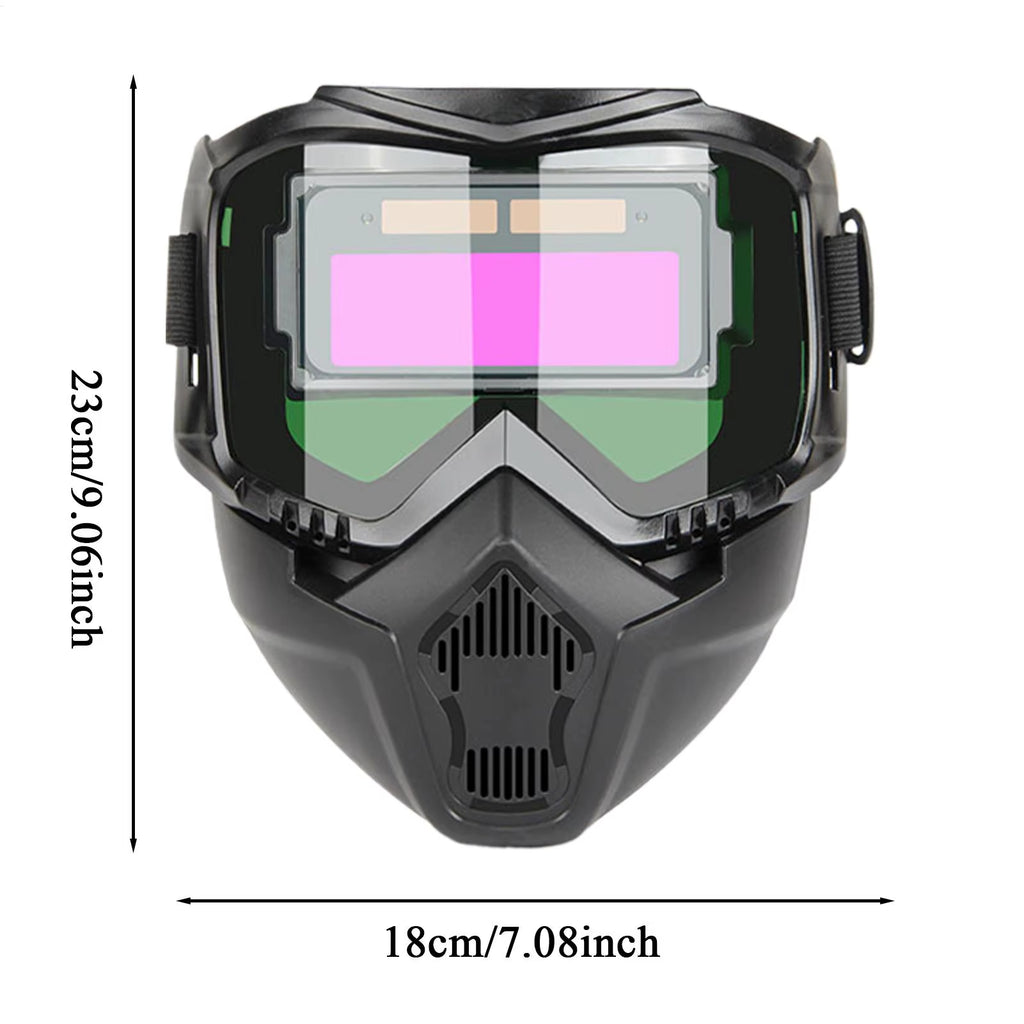 Head-Mounted Professional Automatic Welding Mask Goggles Light Filter Anti-Glare Welding Helmet Equipments Protective Mask