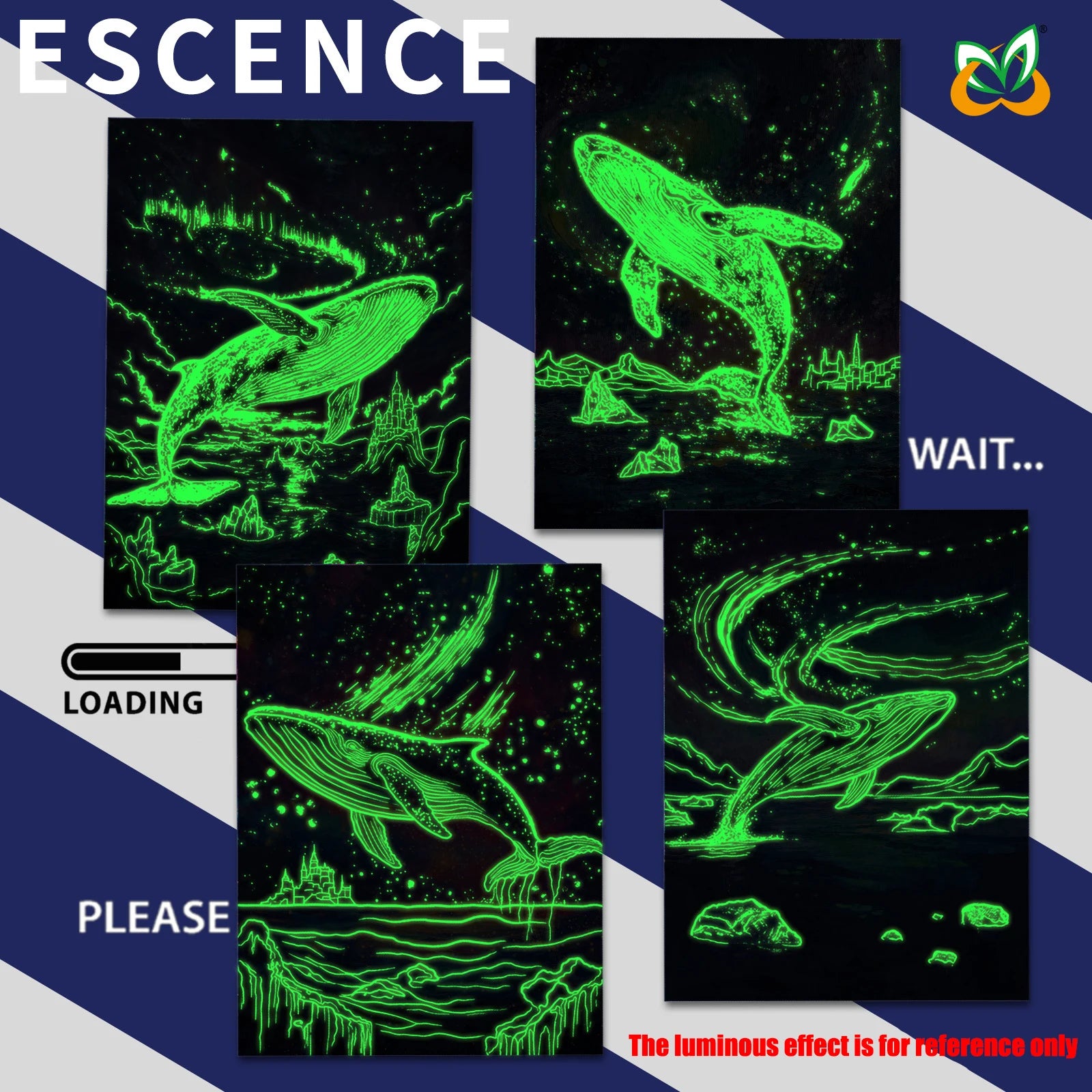 Illuminate Your Imagination: 4Pcs DIY Glow Scratch Painting Set - Perfect Educational Gift for Young Creatives!