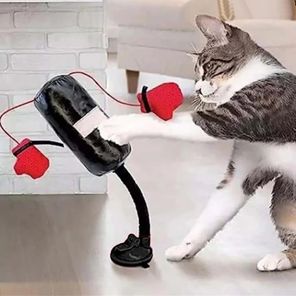 Get Ready to Rumble: The Purr-fect Cat Punching Bag Toy for Feline Fighters!