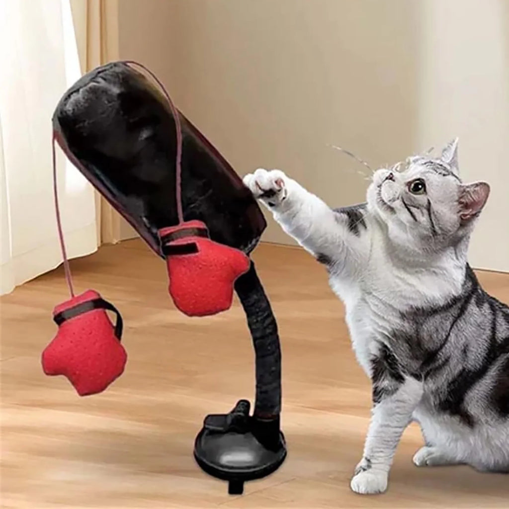 Get Ready to Rumble: The Purr-fect Cat Punching Bag Toy for Feline Fighters!